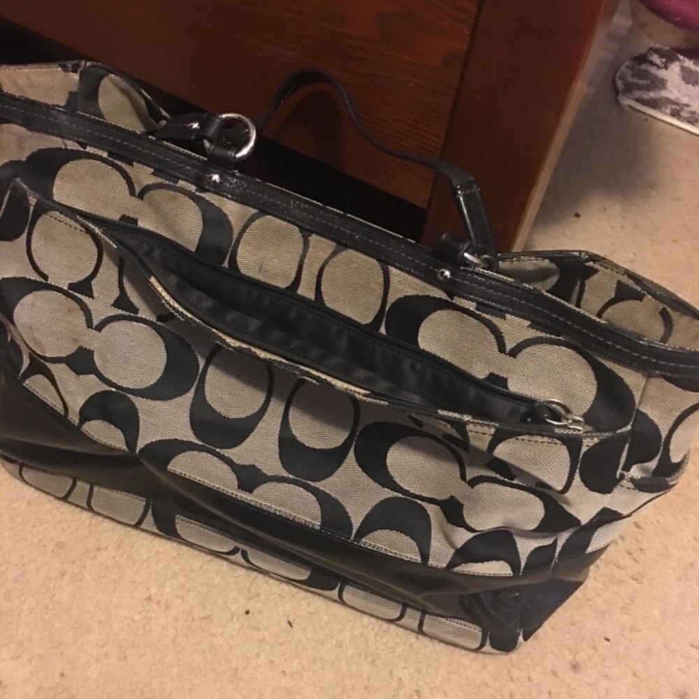 Black Coach Tote Bag